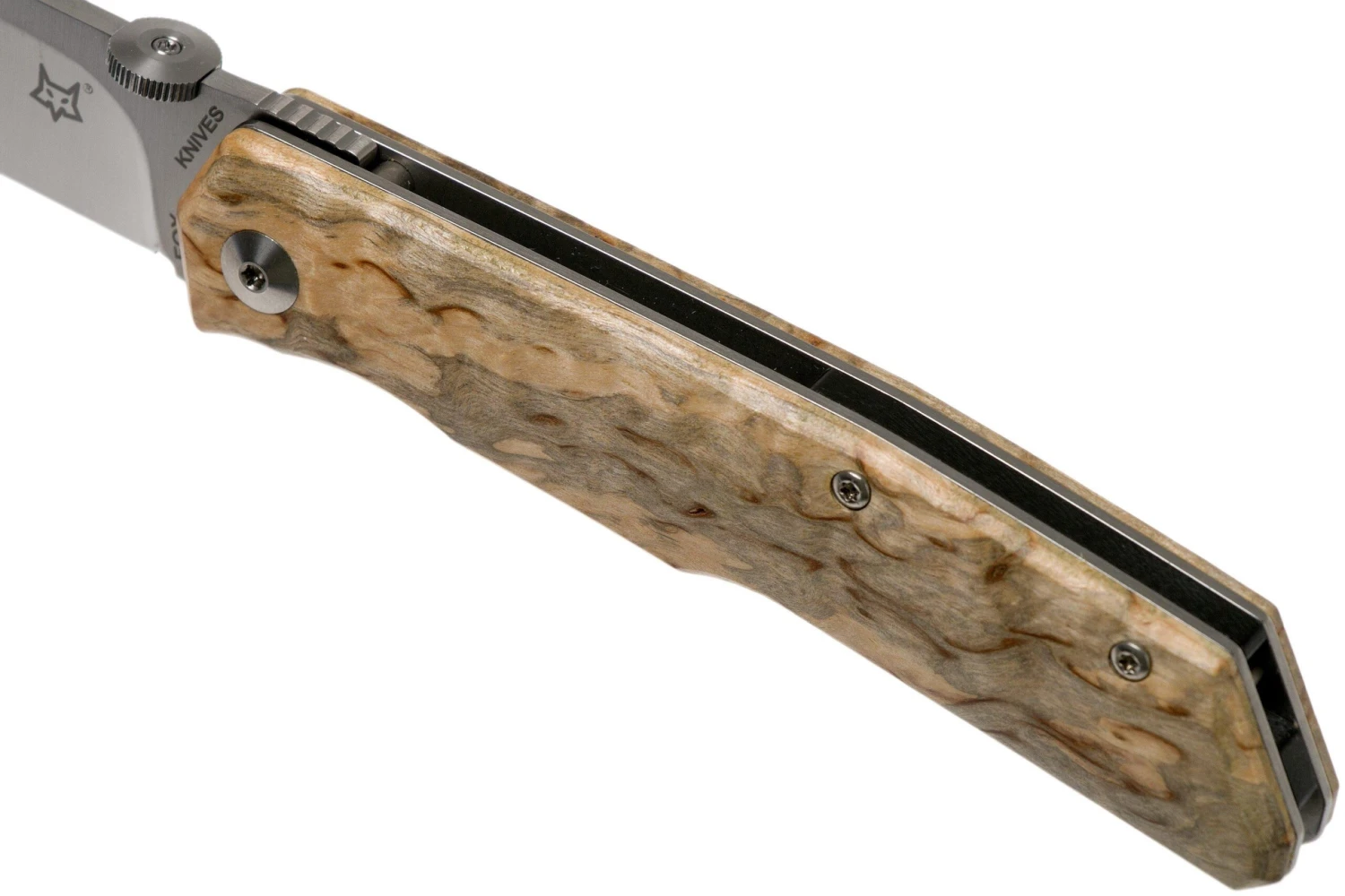 Fox Knives FX-525BE Curly Birch Couteau De Poche, Bob Terzuola Design 7 Fox Knives FX-525BE Curly Birch Couteau De Poche, Bob Terzuola Design – Image 7