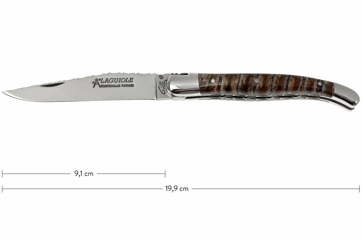 Fontenille Pataud Traditionnel 11 Cm, Guilloché, Ivoire De Mammouth, L11MMTG 1 Fontenille Pataud Traditionnel 11 Cm, Guilloché, Ivoire De Mammouth, L11MMTG