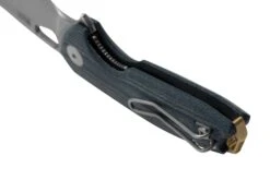 GiantMouse ACE Tribeca, Stonewashed Magnacut, Denim Canvas Micarta Couteau De Poche -Marché Couteaux Magasin GM TRI DM 04 giantmouse