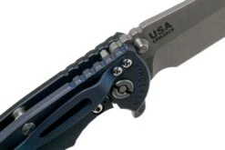 Rick Hinderer XM-18 3.5" Spanto 20CV, Battle Blue, Black G10 Couteau De Poche -Marché Couteaux Magasin HRK XM18 35 BK SPBB 06 rick hinderer knives