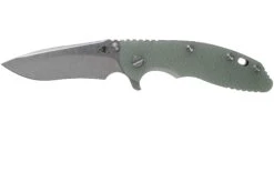 Rick Hinderer XM18 3.5” Recurve, CPM 20CV, Stonewash, Bronze, Translucent G10, Couteau De Poche