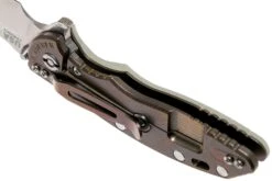 Rick Hinderer XM18 3.5” Recurve, CPM 20CV, Stonewash, Bronze, Translucent G10, Couteau De Poche -Marché Couteaux Magasin HRK XM18 35 RCSR T 05 rick hinderer knives