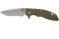 Rick Hinderer XM18 3.5” Recurve, CPM 20CV, Stonewash, OD Green G10, Couteau De Poche
