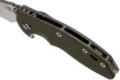 Rick Hinderer XM18 3.5” Recurve, CPM 20CV, Stonewash, OD Green G10, Couteau De Poche -Marché Couteaux Magasin HRK XM18 35 RCSW O 07 rick hinderer knives