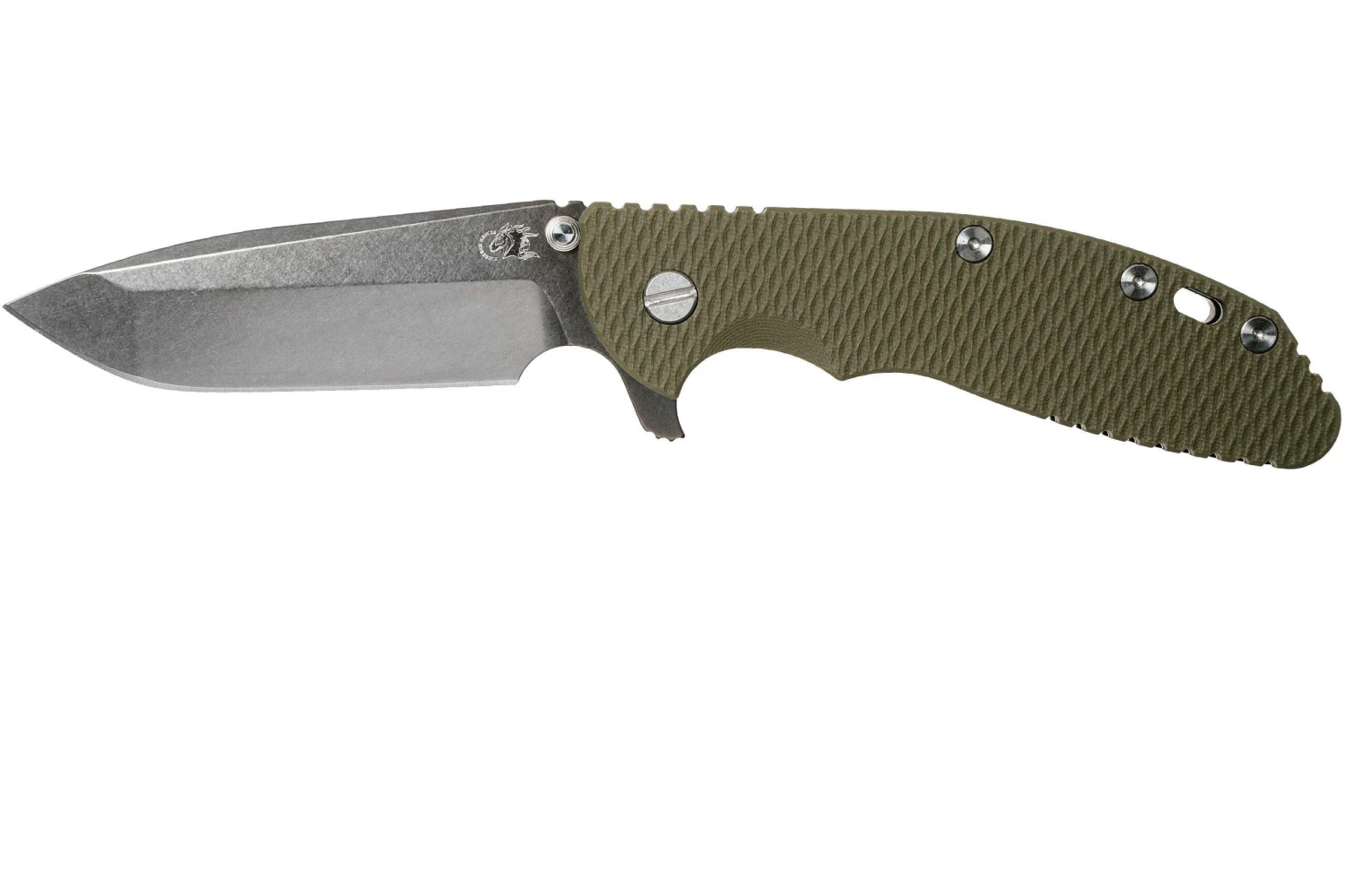 Rick Hinderer XM-24 4" Gen6 Spanto Black 20CV, OD Green G10, Couteau De Poche 1 Rick Hinderer XM-24 4" Gen6 Spanto Black 20CV, OD Green G10, Couteau De Poche
