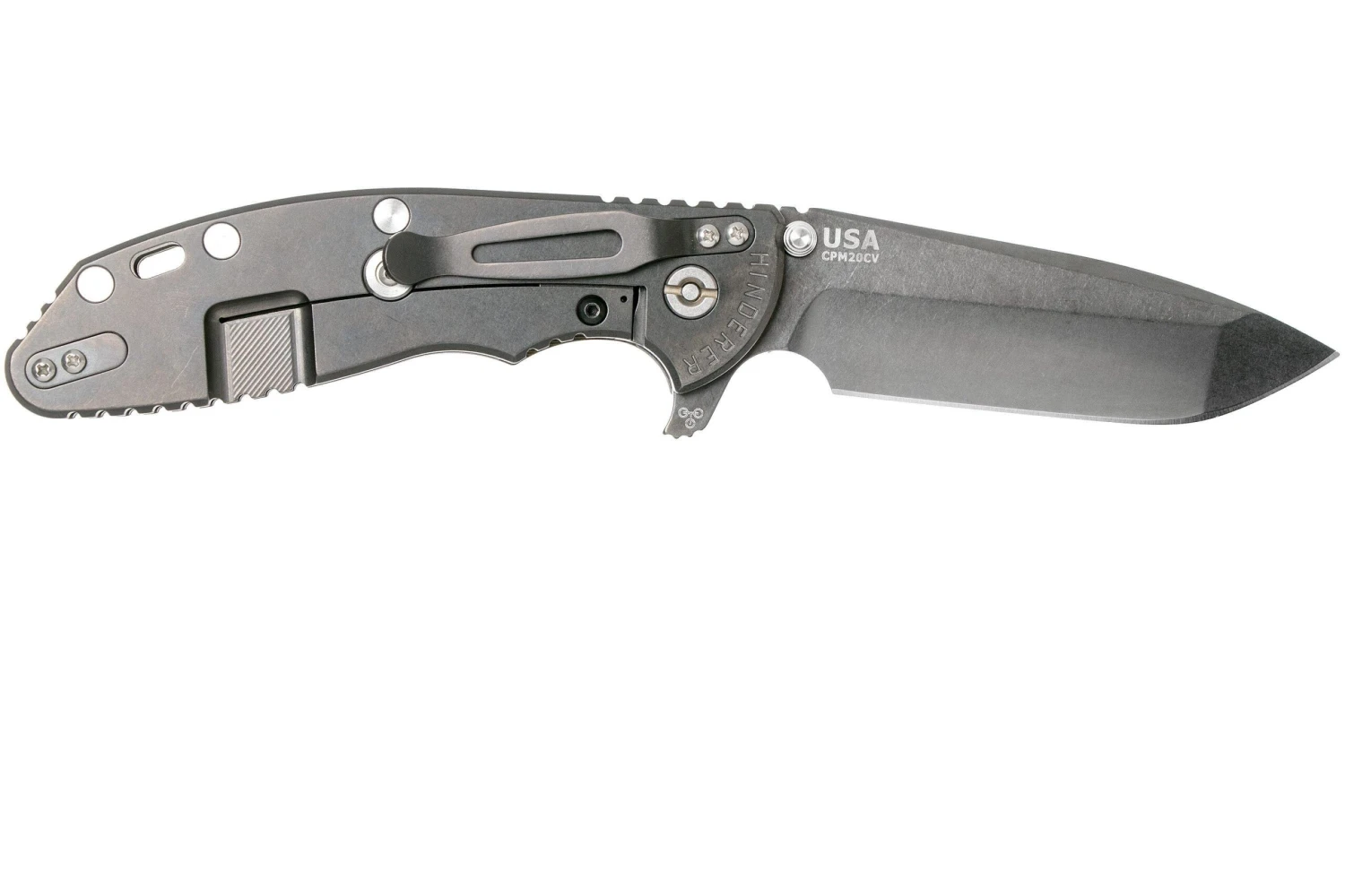 Rick Hinderer XM-24 4" Gen6 Spanto Black 20CV, OD Green G10, Couteau De Poche 2 Rick Hinderer XM-24 4" Gen6 Spanto Black 20CV, OD Green G10, Couteau De Poche – Image 2