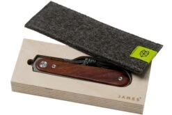 The James Brand The Duval Rosewood Damascus, KN109159-00 Couteau De Poche -Marché Couteaux Magasin JAKN109159 00 08 the james brand