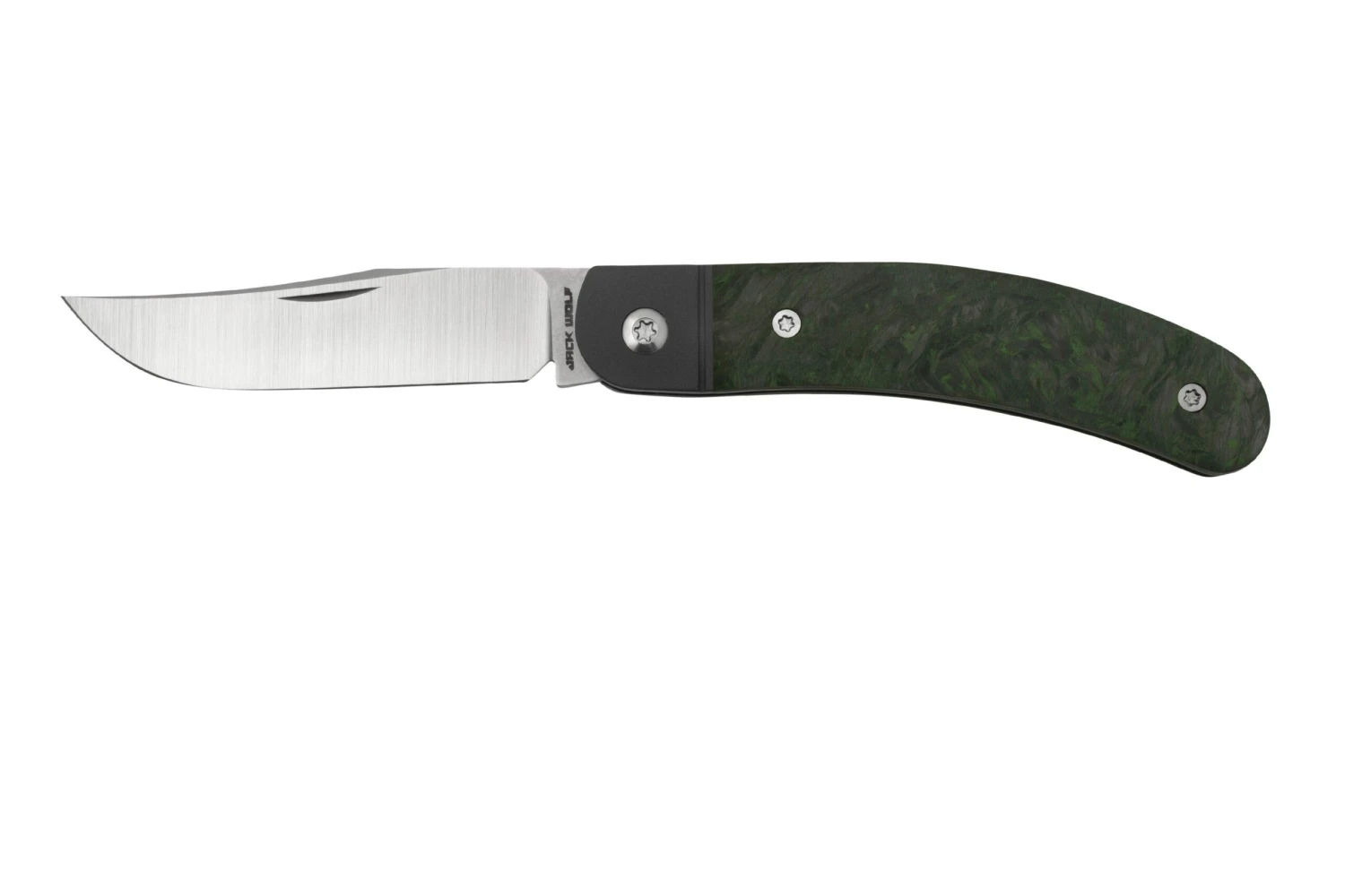 Jack Wolf Javelina Jack, JAVEL-01-DMGR, Fat Carbon Dark Matter Green, Couteau De Poche Slipjoint 1 Jack Wolf Javelina Jack, JAVEL-01-DMGR, Fat Carbon Dark Matter Green, Couteau De Poche Slipjoint