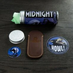 Jack Wolf Midnight Jack, Natural Canvas Micarta MIDNI-01-NAT Couteau De Poche Slipjoint -Marché Couteaux Magasin JW MIDNI 01 NAT 03 jackwolf