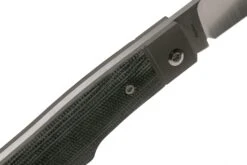 Jack Wolf Sharpshooter Jack, Black Canvas Micarta SHSH-MBK Couteau De Poche Slipjoint -Marché Couteaux Magasin JW SHSH MBK 07 jackwolf