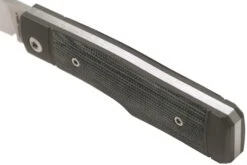 Jack Wolf Sharpshooter Jack, Black Canvas Micarta SHSH-MBK Couteau De Poche Slipjoint -Marché Couteaux Magasin JW SHSH MBK 08 jackwolf