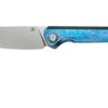 Kansept Bulldozer K1028A3 Stonewashed CPM-20CV, Blue Timascus Couteau De Poche, Kim Ning Design