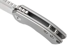 Kansept Mini Korvid K3030A2 Satin CPM-S35VN, Titanium Couteau De Poche, Justin Koch Design -Marché Couteaux Magasin KSK3030A2 07 kansept