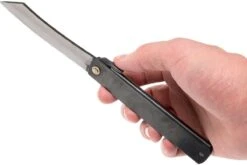 Higonokami Couteau De Poche 9,2 Cm HIGO05BL, Acier Carbone, Noir -Marché Couteaux Magasin KT HIGO05BL 07 higonokami kt higo05bl 07