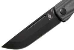 Kizer Pinch V3009N4 Black Micarta Couteau De Poche, Rolf Helbig Design -Marché Couteaux Magasin KZV3009N4 03 kizer