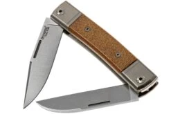 Produits populaires 21 LionSteel BestMan BM13 CVN Natural Canvas Micarta Couteau De Poche Slipjoint