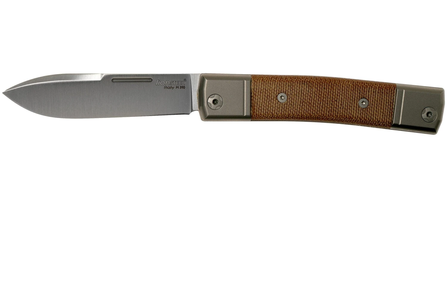Lionsteel BestMan BM2 CVN Natural Canvas Micarta Couteau De Poche Slipjoint 1 Lionsteel BestMan BM2 CVN Natural Canvas Micarta Couteau De Poche Slipjoint