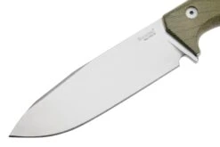 Lionsteel T6 Satin, Green Canvas Micarta T6-CVG Couteau Fixe -Marché Couteaux Magasin LI T6 CVG 03 lionsteel