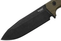 Lionsteel T6 Old Black, Green Canvas Micarta T6B-CVG Couteau Fixe -Marché Couteaux Magasin LI T6B CVG 03 lionsteel