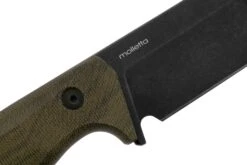 Lionsteel T6 Old Black, Green Canvas Micarta T6B-CVG Couteau Fixe -Marché Couteaux Magasin LI T6B CVG 05 lionsteel