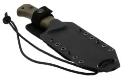 Lionsteel T6 Old Black, Green Canvas Micarta T6B-CVG Couteau Fixe -Marché Couteaux Magasin LI T6B CVG 06 lionsteel