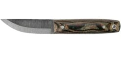 LT Wright Pronghorn, O1, Matte Python Micarta, Leather Sheath, Couteau De Bushcraft