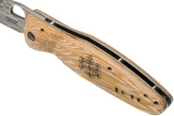 Mcusta MC-0182G Sengoku Toyotomi Hideyoshi SPG2, Yellow Pakkawood, Couteau De Gentleman -Marché Couteaux Magasin MC 0182G 07 mcusta