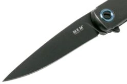 MKM Flame Drop FL01-TDSW Dark Stonewash Titanium Couteau De Poche, Michael Zieba Design -Marché Couteaux Magasin MMK FL01 TDSW 03 mkm knives