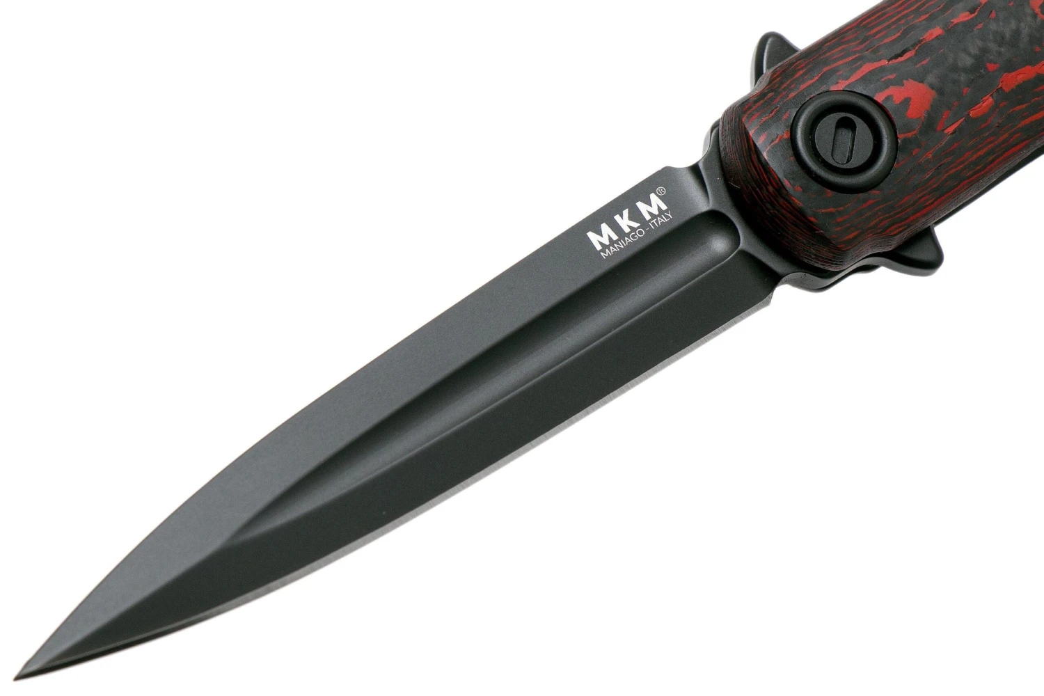 MKM Flame Dagger FL02-FCLTD Red Lava Carbon Fiber Couteau De Poche, Michael Zieba Design 3 MKM Flame Dagger FL02-FCLTD Red Lava Carbon Fiber Couteau De Poche, Michael Zieba Design – Image 3