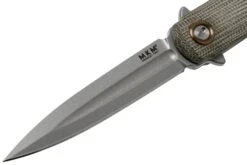 MKM Flame Dagger FL02-GCT Green Canvas Micarta Couteau De Poche, Michael Zieba Design 10 MKM Flame Dagger FL02-GCT Green Canvas Micarta Couteau De Poche, Michael Zieba Design -Marché Couteaux Magasin MMK FL02 GCT 03 mkm knives