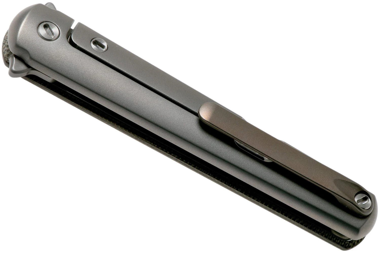 MKM Flame Dagger FL02-GCT Green Canvas Micarta Couteau De Poche, Michael Zieba Design 4 MKM Flame Dagger FL02-GCT Green Canvas Micarta Couteau De Poche, Michael Zieba Design – Image 4