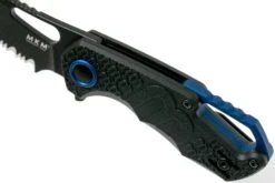 MKM Isonzo FX03-1PBK Hawkbill Serrated Black FRN Couteau De Poche, Jesper Voxnaes Design -Marché Couteaux Magasin MMK FX03 1PBK 07 mkm knives