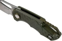 MKM Isonzo FX03-2PGR Cleaver Green FRN Couteau De Poche, Jesper Voxnaes Design -Marché Couteaux Magasin MMK FX03 2PGR 07 mkm knives