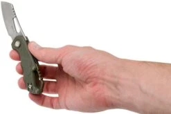 MKM Isonzo FX03-2PGR Cleaver Green FRN Couteau De Poche, Jesper Voxnaes Design -Marché Couteaux Magasin MMK FX03 2PGR 08 mkm knives