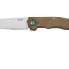 MKM Root RT-NC Satin Natural Canvas Micarta, Couteau De Poche, Jens Anso Design