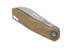 MKM Root RT-NC Satin Natural Canvas Micarta, Couteau De Poche, Jens Anso Design -Marché Couteaux Magasin MMK RT NC 06 mkm