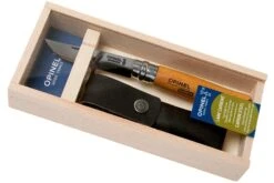 Opinel Couteau De Poche No.8 Gamme De Luxe Avec étui En Cuir, Acier Carbone -Marché Couteaux Magasin OP000815 09 opinel v202004