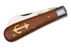 Otter Anchor Knife 173 R Small Stainless, Sapeli, Brass Anchor, Couteau De Poche 10 Otter Anchor Knife 173 R Small Stainless, Sapeli, Brass Anchor, Couteau De Poche -Marché Couteaux Magasin OR174R 04 otter