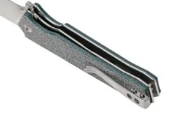 QSP Knife Mamba V2 QS111-H1 Satin, Blue Micarta Couteau De Poche -Marché Couteaux Magasin QS111 H1 05 qsp