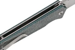 QSP Knife Mamba V2 QS111-H1 Satin, Blue Micarta Couteau De Poche -Marché Couteaux Magasin QS111 H1 06 qsp