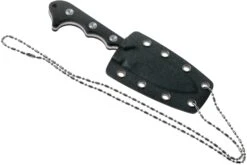 QSP Knife Neckmuk QS125-A Black G10 Couteau De Cou -Marché Couteaux Magasin QS125 A 05 qsp