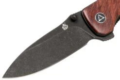 QSP Knife Hawk QS131-O2 Mkuruti Wood, Blackwashed, Couteau De Poche -Marché Couteaux Magasin QS131 O2 03 qsp knife