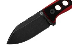 QSP Knife Canary QS141-B2 Blackwashed, Black Red G10, Couteau De Cou -Marché Couteaux Magasin QS141 B2 03 qsp