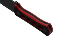 QSP Knife Canary QS141-B2 Blackwashed, Black Red G10, Couteau De Cou -Marché Couteaux Magasin QS141 B2 04 qsp