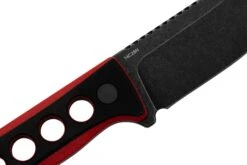 QSP Knife Canary QS141-B2 Blackwashed, Black Red G10, Couteau De Cou -Marché Couteaux Magasin QS141 B2 05 qsp