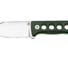 QSP Knife Canary QS141-C1 Stonewashed, Black Green G10, Couteau De Cou