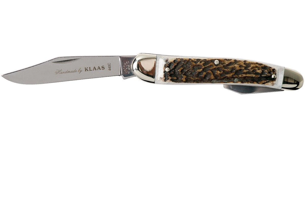 Robert Klaas Classic Line 100mm, Real Stag 383-451 Couteau & Décapsuleur 1 Robert Klaas Classic Line 100mm, Real Stag 383-451 Couteau & Décapsuleur