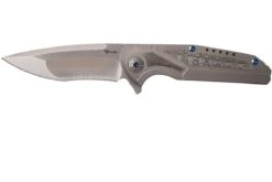 Reate K4 Grey, Damascus Inlay, M390 Satin Finish Couteau De Poche