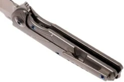 Reate K4 Grey, Damascus Inlay, M390 Satin Finish Couteau De Poche -Marché Couteaux Magasin RTK4 DAM SF 06 reate rtk4 dam sf 06