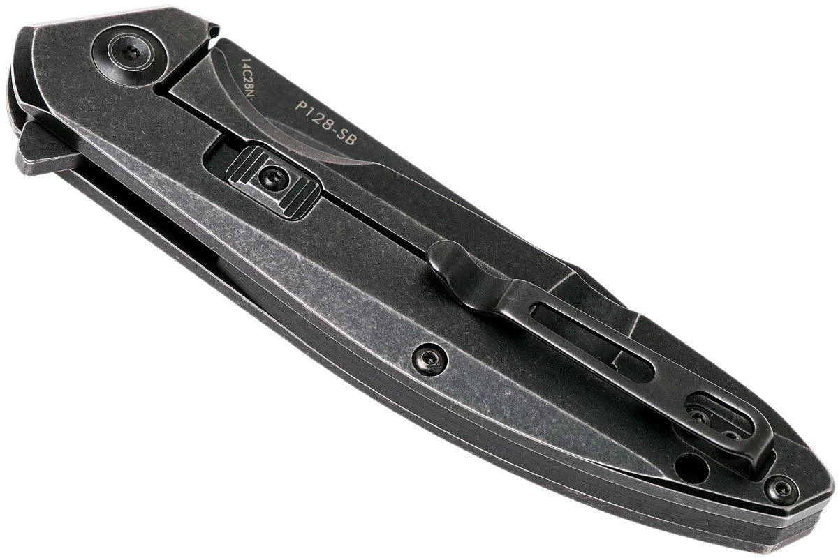 Ruike P128-SB Couteau De Poche, Blackwashed Finish 4 Ruike P128-SB Couteau De Poche, Blackwashed Finish – Image 4